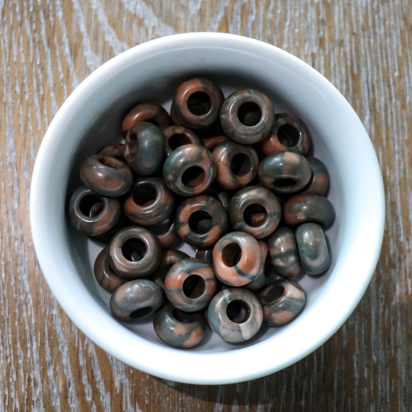 Zebra Jasper Loc Bead