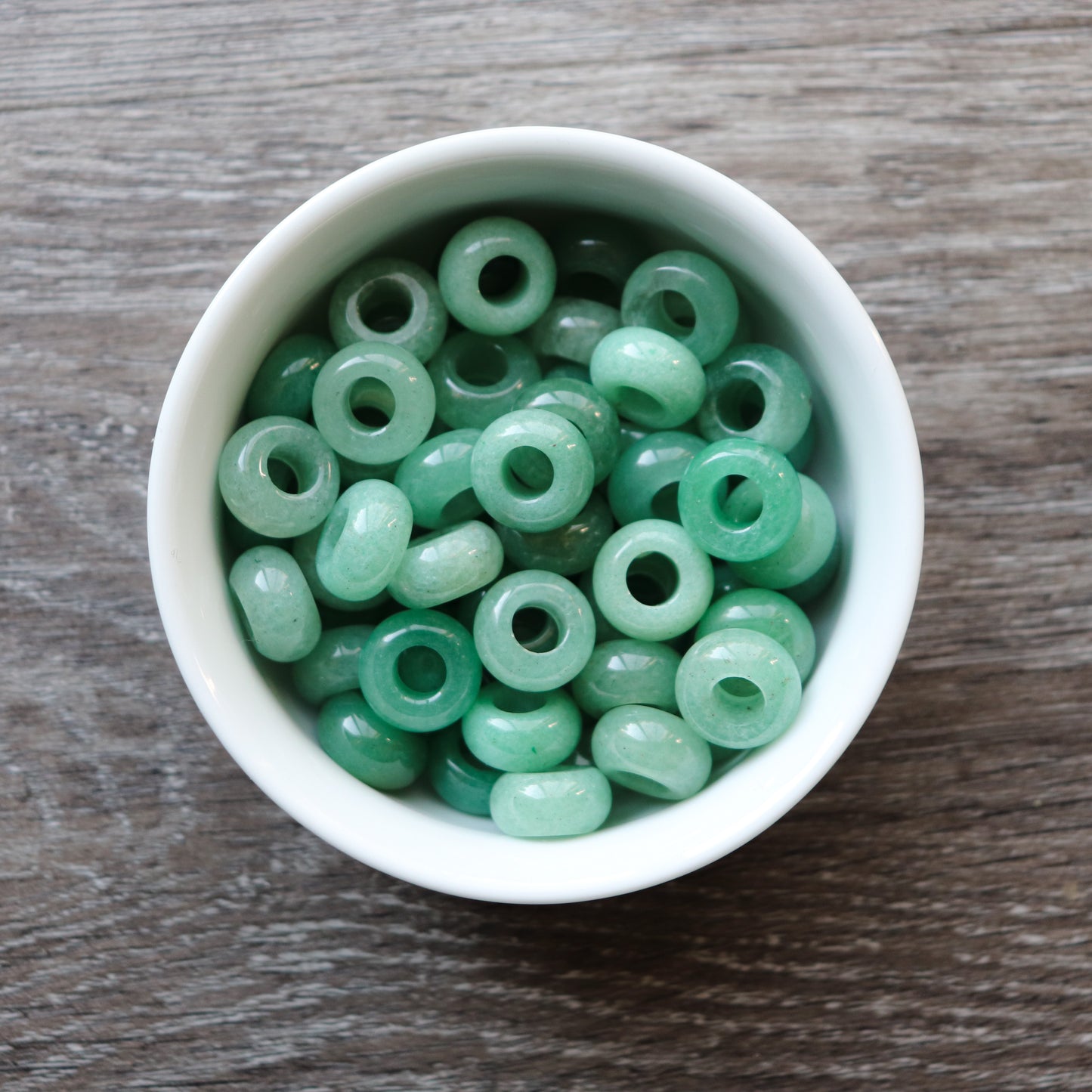 Green Aventurine Rondelle Loc Bead