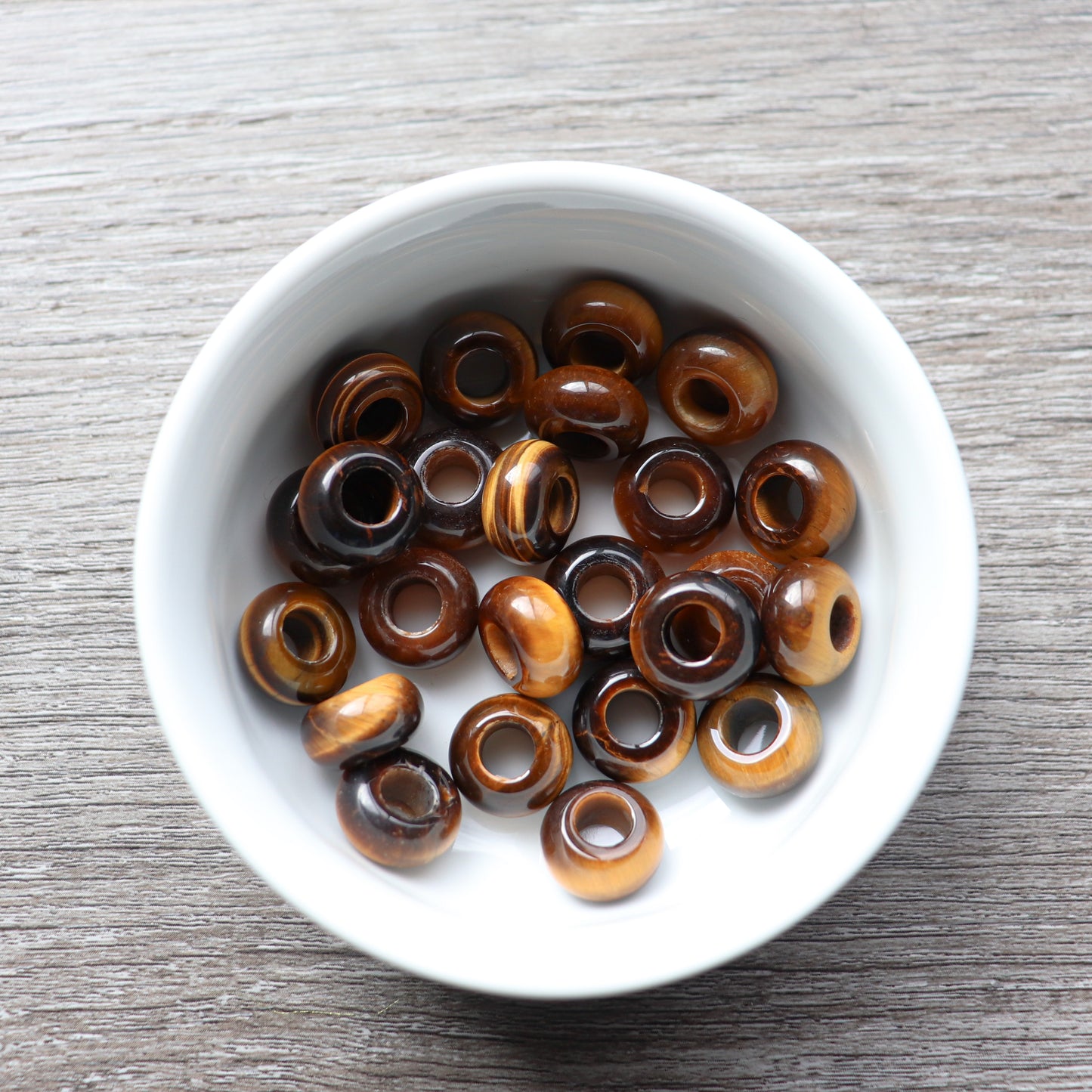 Tiger's Eye Stone Loc Bead