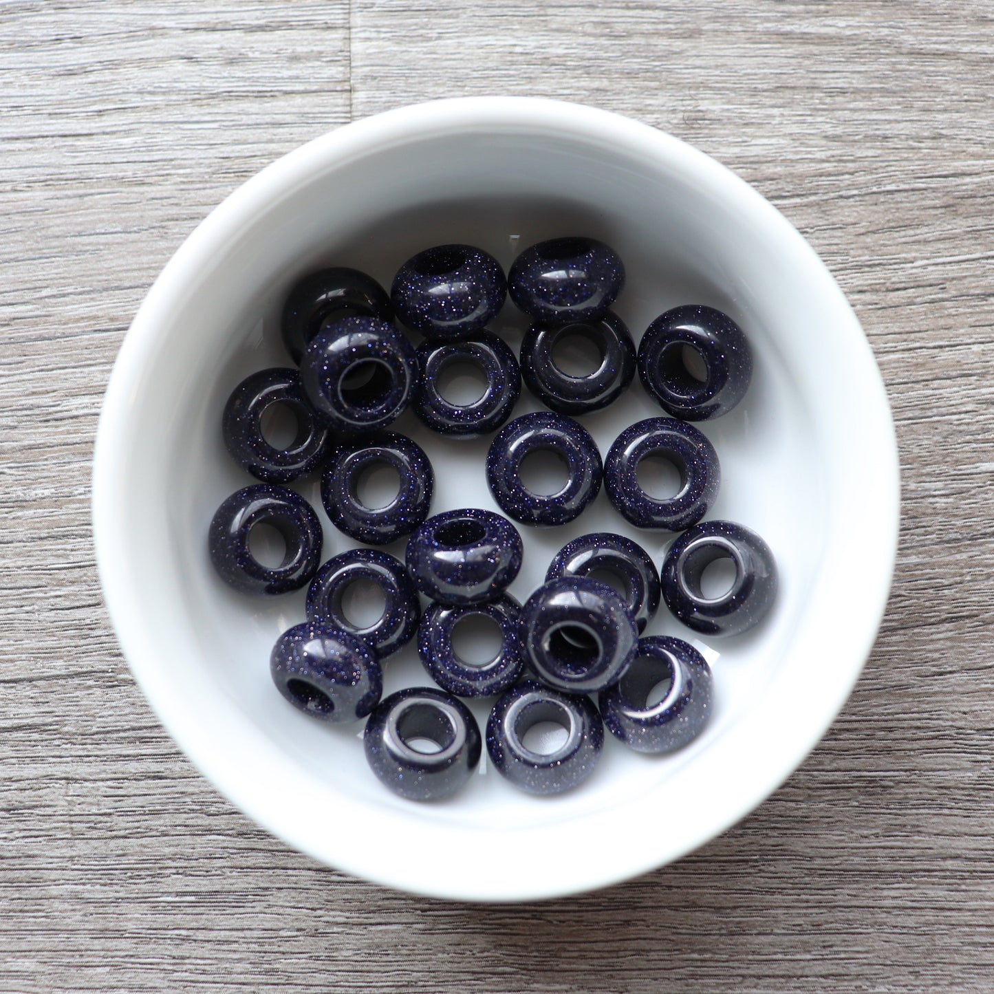 Sand Stone Blue Loc Bead