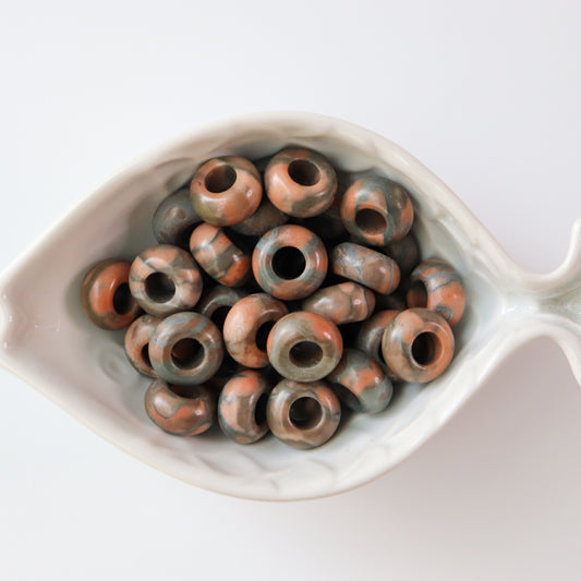 Zebra Jasper Loc Bead