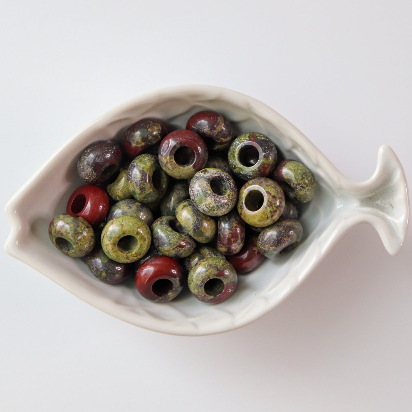 Dragon Blood Stone Loc Bead