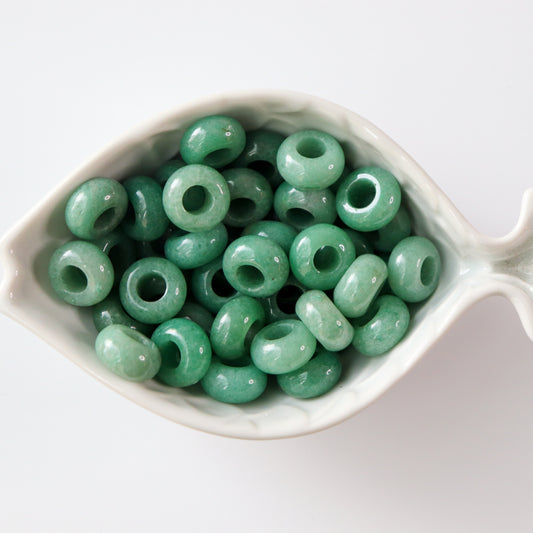 Green Aventurine Rondelle Loc Bead