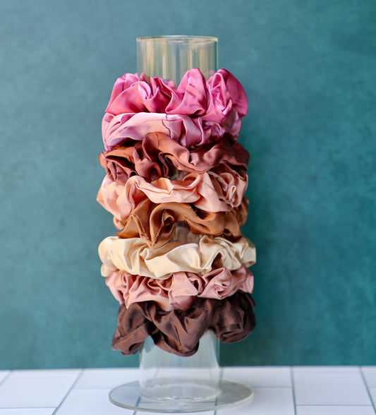 Satin Hair Scrunchies